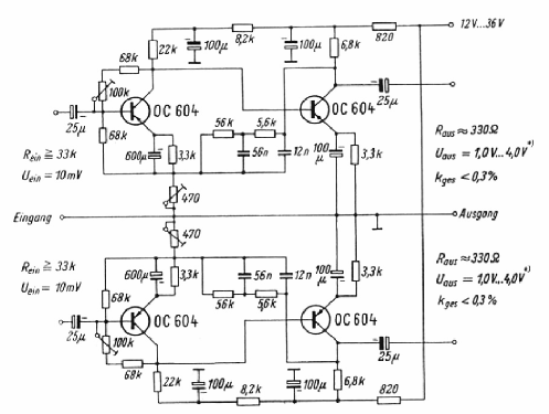 Transistor-Stereoverstärker Versuchsmodell; Telefunken (ID = 157204) Ampl/Mixer