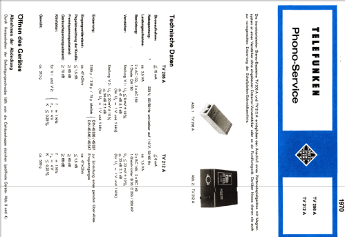 TV212A; Telefunken (ID = 536184) Verst/Mix