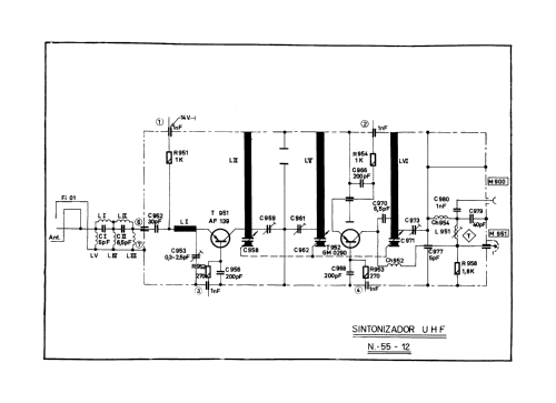 UHF Selector de Canales - Channel Selector / Tuner N-55-12; Telefunken (ID = 2503362) Converter