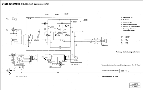 V511 Automatic; Telefunken (ID = 683107) Ton-Bild