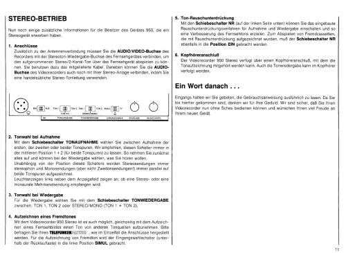 Video Recorder 940 E-Nr. 552 475141; Telefunken (ID = 1441154) Enrég.-R