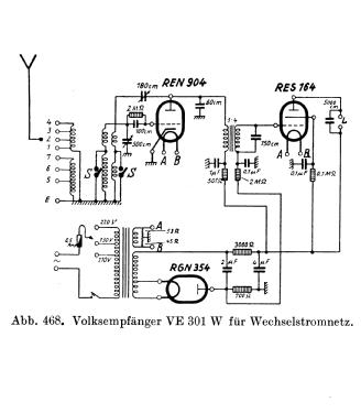 Volksempfänger VE301W; Telefunken (ID = 3060385) Radio