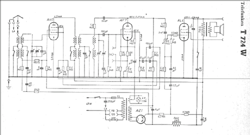 Zweikreiser 724W ; Telefunken (ID = 7832) Radio