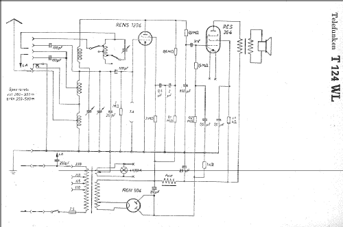 Donauland 124WL/O ; Telefunken; Wien (ID = 7425) Radio