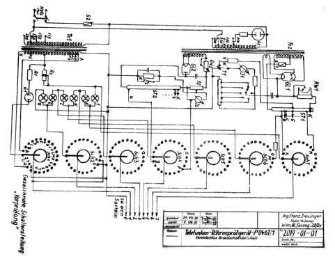 Röhrenprüfgerät P0461/1; Telefunken; Wien (ID = 654465) Equipment