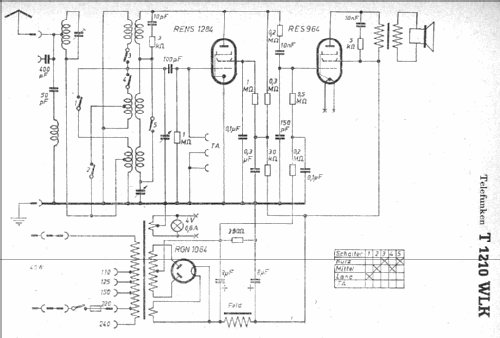 Zweier 1210WLK ; Telefunken; Wien (ID = 7423) Radio