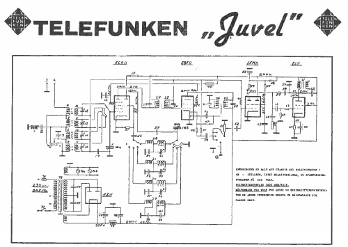 Juvel ; Telefunken El.-Gen. (ID = 2692552) Radio
