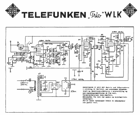 Trio WLK; Telefunken El.-Gen. (ID = 2530852) Radio
