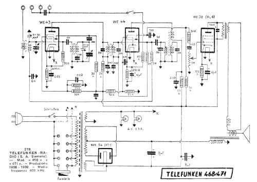 468; Telefunken Italia, (ID = 53945) Radio