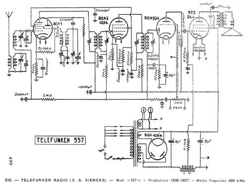 557; Telefunken Italia, (ID = 53943) Radio