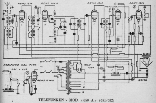 651; Telefunken Italia, (ID = 2593628) Radio