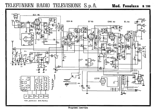 FonoLuxe R198; Telefunken Italia, (ID = 2931798) Radio