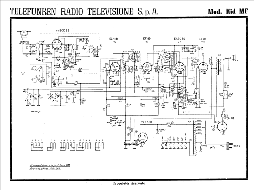 Kid MF R193; Telefunken Italia, (ID = 1308098) Radio