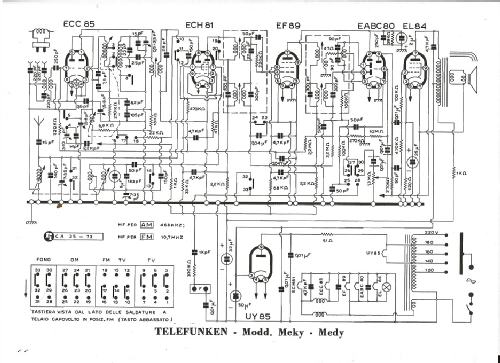 Meky R265; Telefunken Italia, (ID = 2706293) Radio