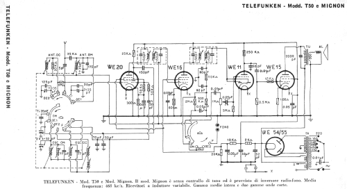 Mignon; Telefunken Italia, (ID = 255723) Radio