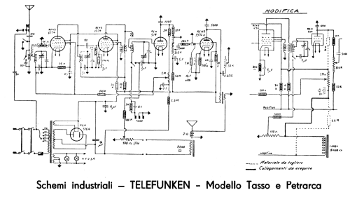 Petrarca T534; Telefunken Italia, (ID = 2660602) Radio