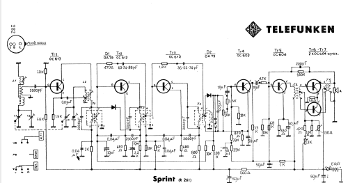 Sprint R261; Telefunken Italia, (ID = 756825) Radio