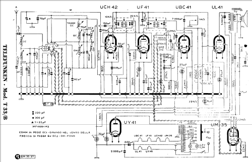 T33-B; Telefunken Italia, (ID = 950511) Radio