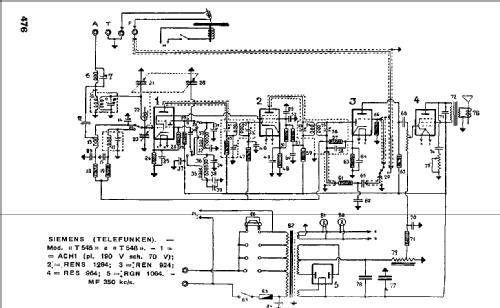 T548; Telefunken Italia, (ID = 1088927) Radio