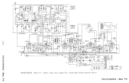 T75; Telefunken Italia, (ID = 255720) Radio