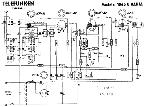 Bahia 1065U; Telefunken (ID = 198871) Radio