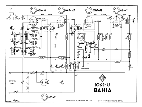 Bahia 1065U; Telefunken (ID = 317981) Radio