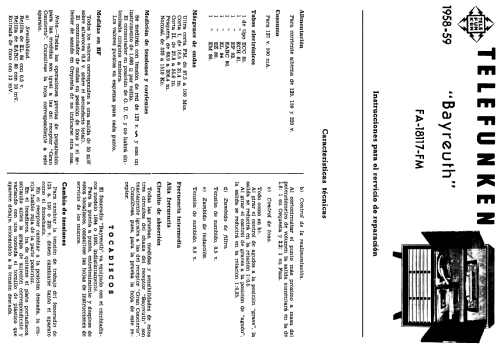 Bayreuth FA18117FM; Telefunken (ID = 279197) Radio