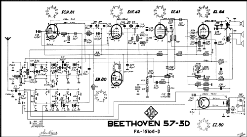 Beethoven 57-3D FA-16106-D; Telefunken (ID = 598289) Radio