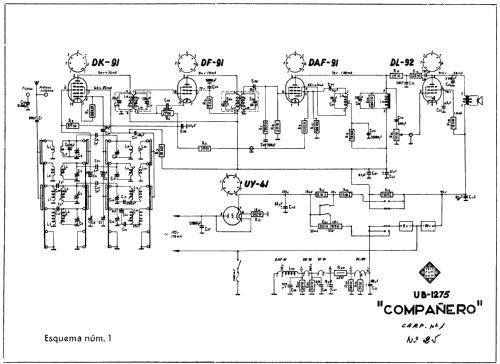 Compañero UB1275; Telefunken (ID = 279566) Radio