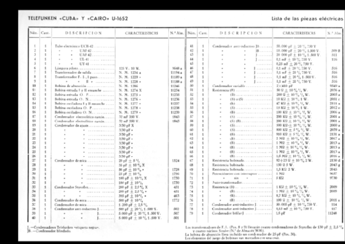 Cuba 1652-AC; Telefunken (ID = 544086) Radio