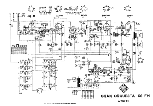 Gran Orquesta 58 FM A-1767-FM; Telefunken (ID = 74406) Radio