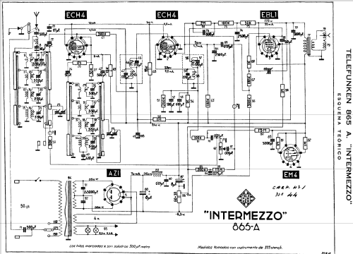 Intermezzo 865A; Telefunken (ID = 279870) Radio