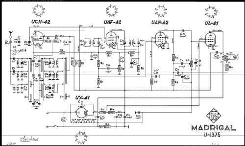 Madrigal U-1375; Telefunken (ID = 652050) Radio