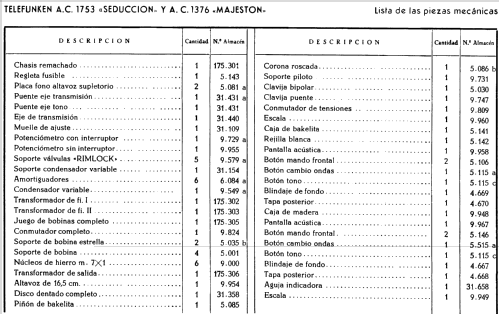 Majestón AC1376; Telefunken (ID = 319515) Radio