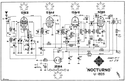 Nocturno U1525; Telefunken (ID = 279784) Radio