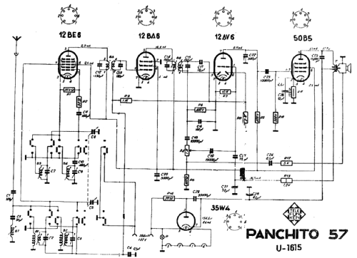 Panchito 57 U1615; Telefunken (ID = 114407) Radio