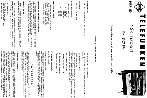 Schubert FA18107FM; Telefunken (ID = 279993) Radio