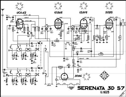 Serenata 57 3D U-1625; Telefunken (ID = 597835) Radio