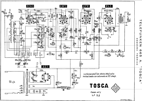 Tosca 665A; Telefunken (ID = 279998) Radio