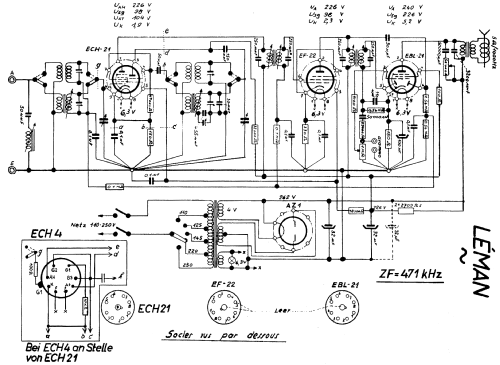 Léman Wechselstrom; Autophon AG inkl. (ID = 717180) Radio