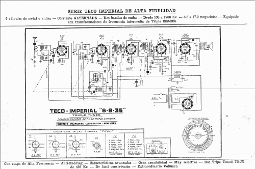 Imperial 6-B-35 ; Teleradio (ID = 728487) Radio