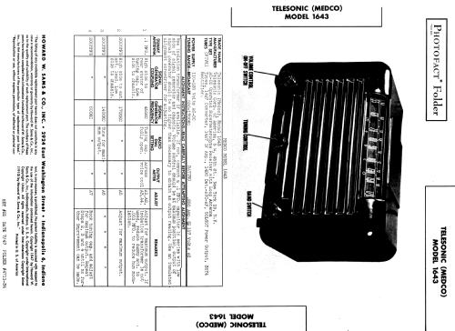 1643 ; Telesonic Corp. of (ID = 853758) Radio