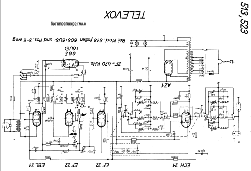 523; Televox Marke der (ID = 20636) Radio