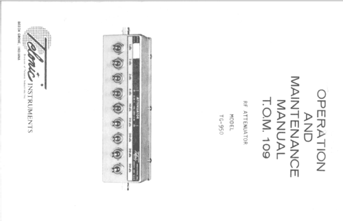 Attenuator TG-950; Telonic Industries, (ID = 2658514) Equipment