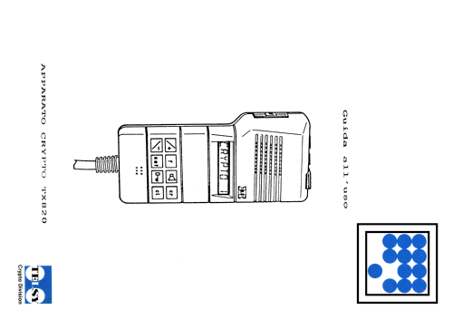 Mic-speaker scrambler TX-820; Telsy Elettronica e (ID = 2514790) Microphone/PU