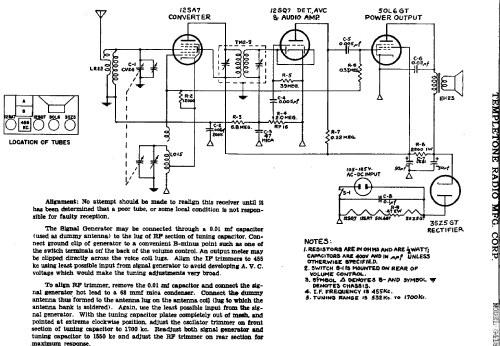 G-4108 ; Templetone Radio Mfg (ID = 713172) Radio