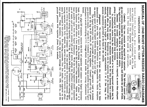 G-513 ; Templetone Radio Mfg (ID = 92130) Radio