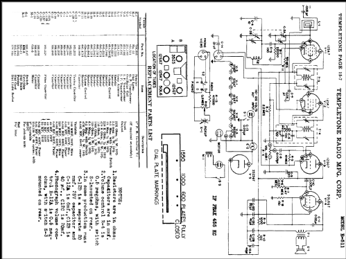 Temple E-511 ; Templetone Radio Mfg (ID = 486820) Radio