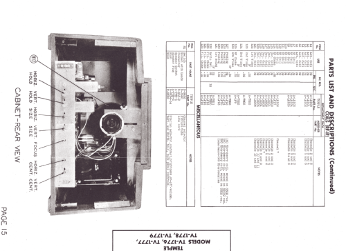 Temple TV-1777; Templetone Radio Mfg (ID = 1336289) Television