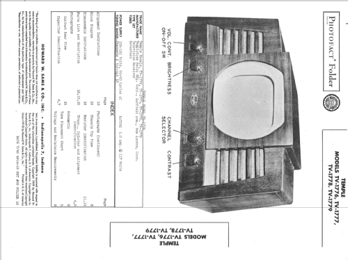 Temple TV-1778; Templetone Radio Mfg (ID = 1336297) Television